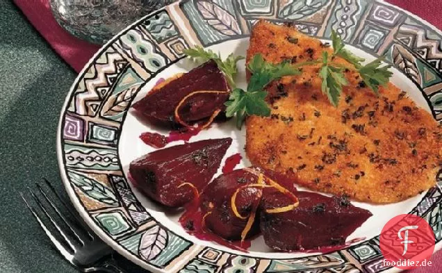 Rüben in süßer Orangensauce