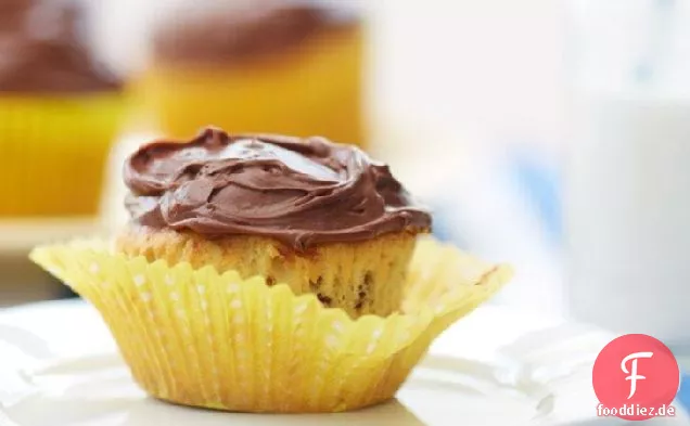 Bananen-Schokoladen-Chip-Cupcakes