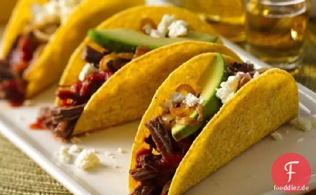 Würzige BEERbacoa Tacos