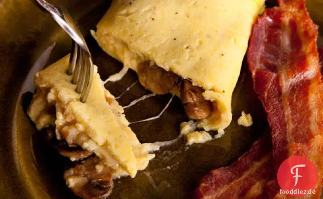 Pilz und Fontina-Omelett