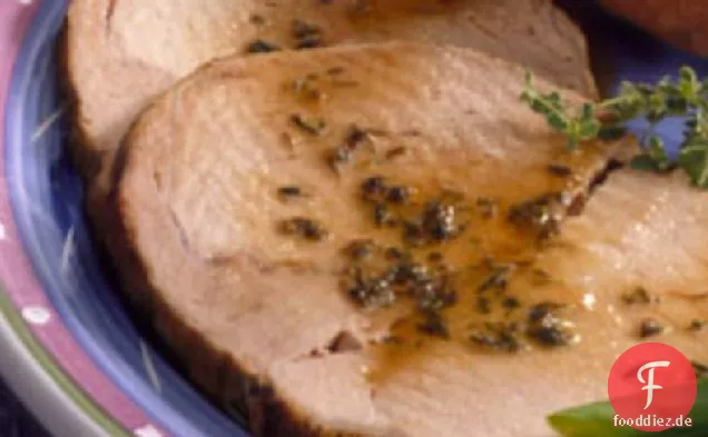 Schweinebraten mit Sherry-Pflaumen-Sauce