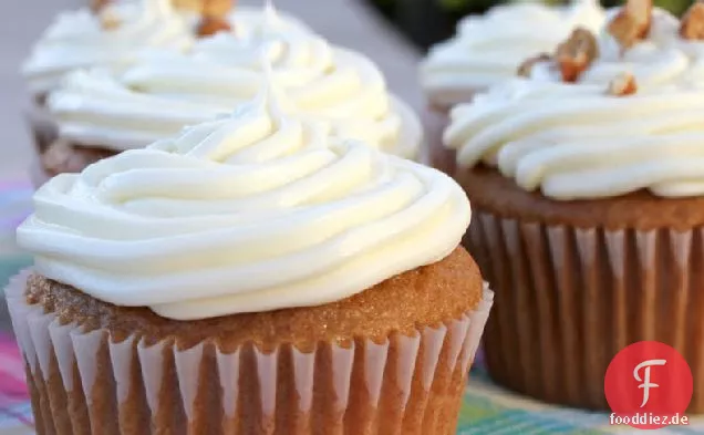 Einfache Karottenkuchen Cupcakes