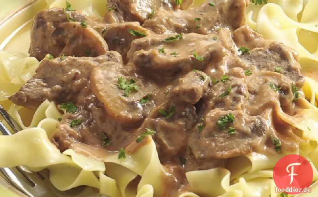 Herzhafte Rindfleisch-Stroganoff