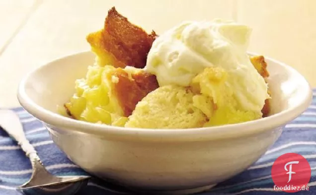 Zitronen-Brot-Pudding