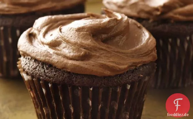 Saure Sahne Schokolade Cupcakes