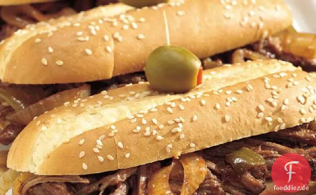 Slow-Cooker Rauchige Brisket Hoagies