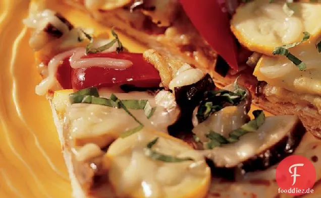 Geröstet-Gemüse-Pizza