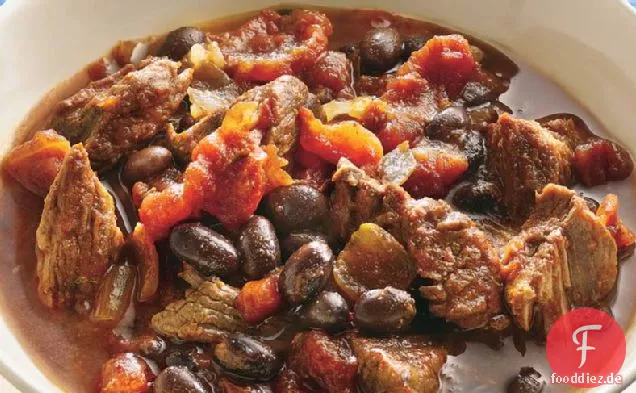 Slow-Cooker Rindfleisch und Bohnen-Chili