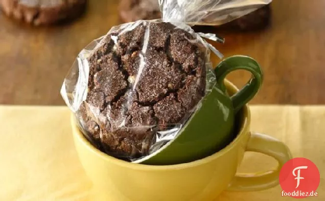 Schokoladen-Toffee-Crinkle-Cookies
