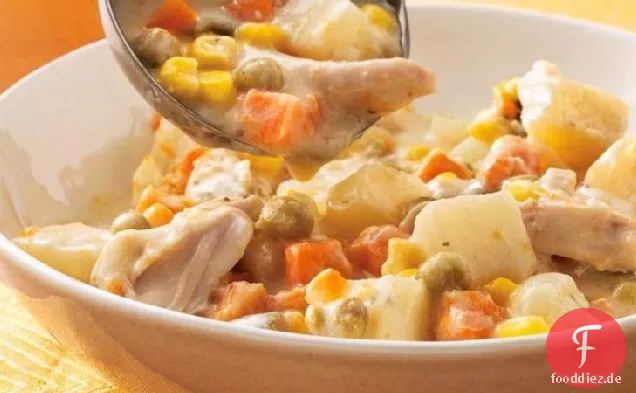 Slow-Cooker Huhn Alfredo-Eintopf