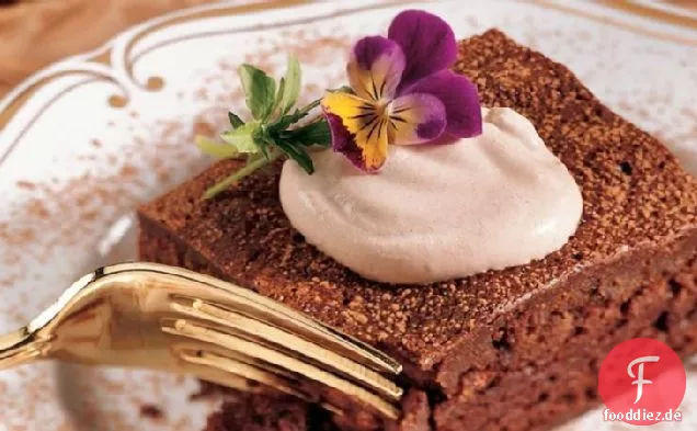 Schokoladenmousse Brownie Dessert