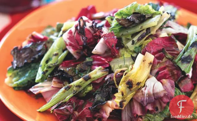 Gegrillter Radicchio-Salat Mit Sherry-Senf-Dressing