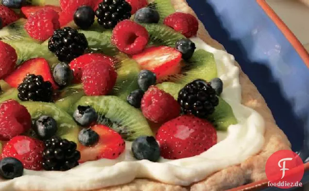 Einfache frische Obsttorte