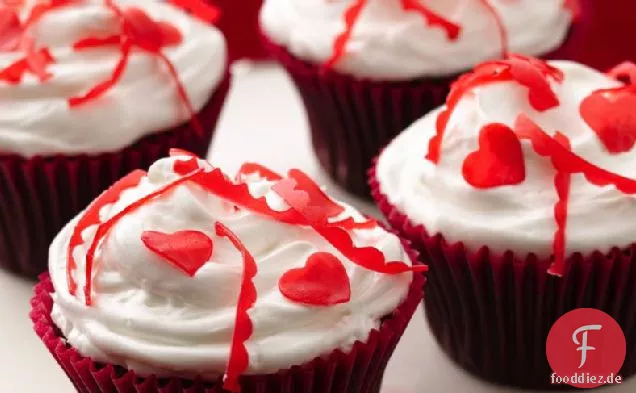 Glutenfreie Valentine Konfetti Cupcakes