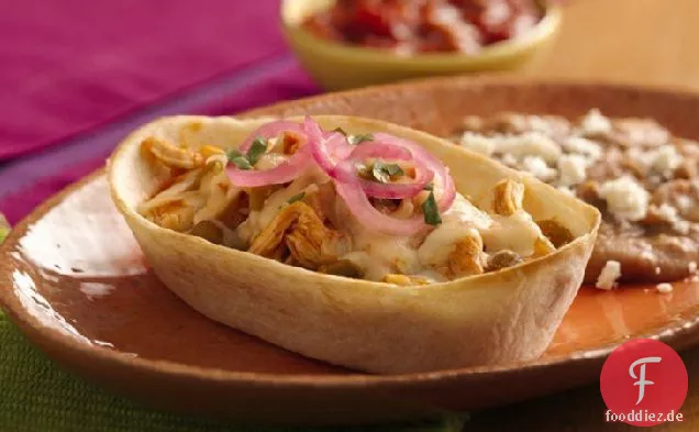 Einfache Huhn Enchilada Boote