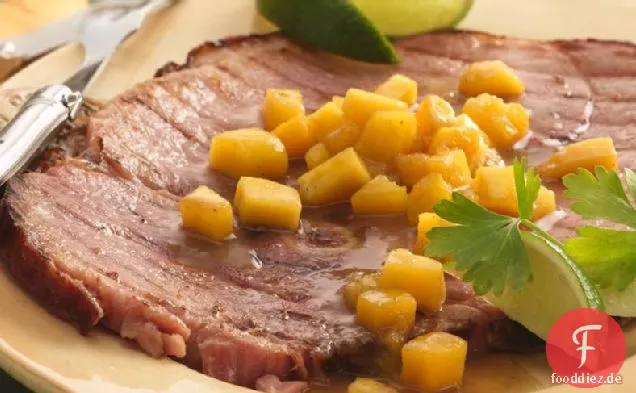 Gegrilltes Mango Schinken Steak