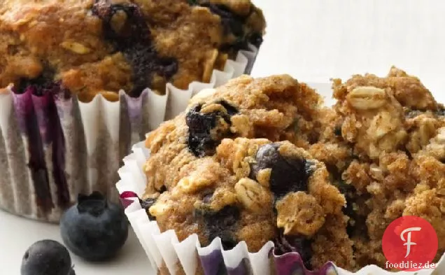 Blaubeer-Hafermehl-Muffins