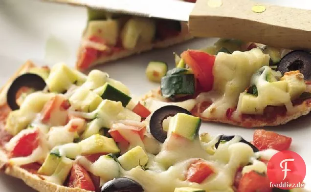 Gemüse und Käse Mini-Pizzen