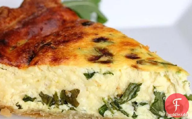 Ricotta und Rucola-Quiche