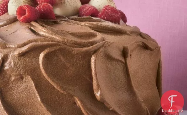 Schokoladenmousse-Himbeerkuchen