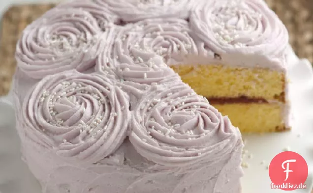 Erdbeer-Rosen-Kuchen