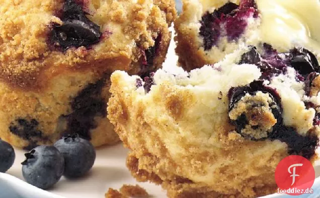 Streusel-gekrönte Blaubeermuffins