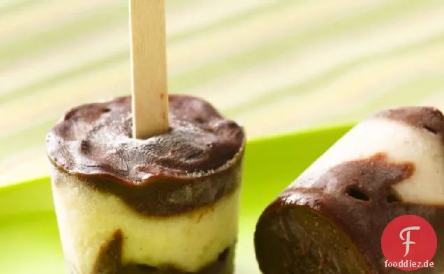 Glutenfreie Fudgy Banana Pudding Pops