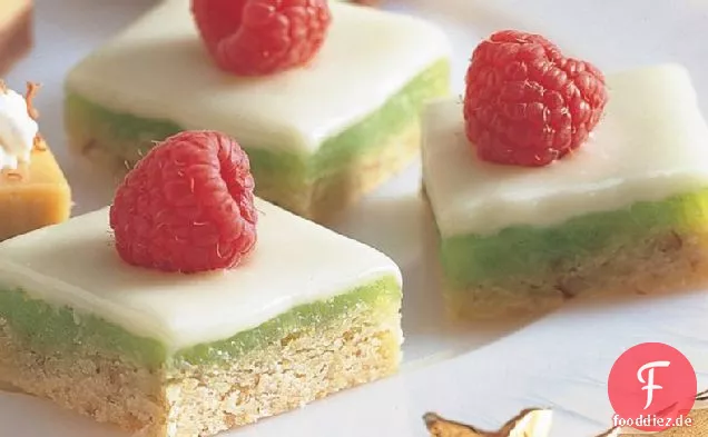 Weiße Schokolade Lime Bars