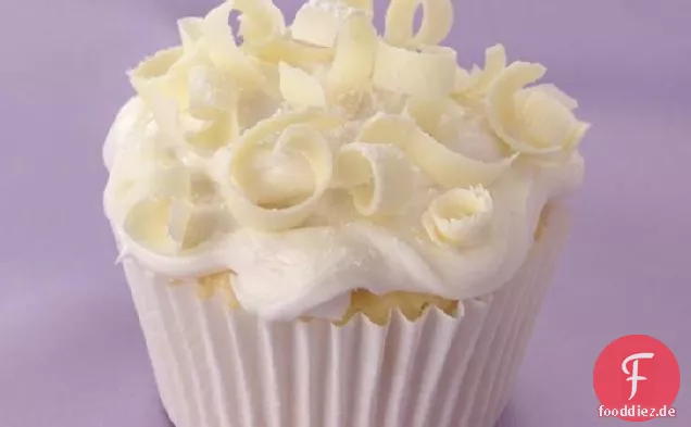 Weiß-auf-Weiß-Hochzeit-Cupcakes