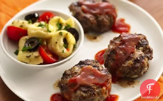 Gegrillte Mini-Burger, Kabobs