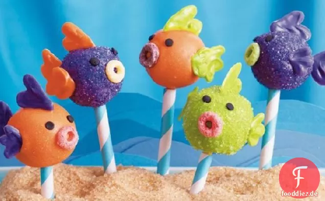 Schule von Fisch Cake Pops