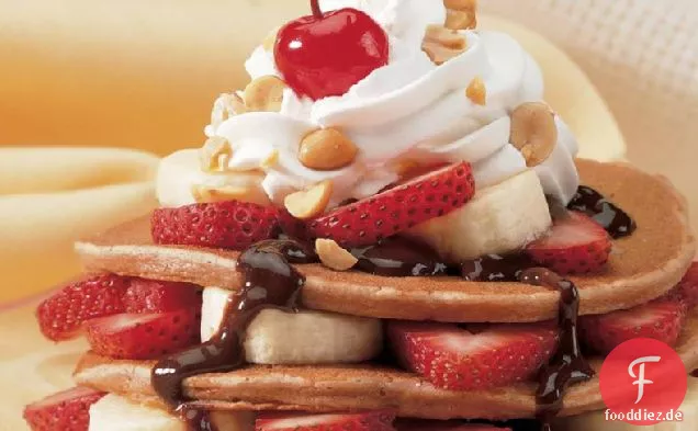 Banana Split Pfannkuchen