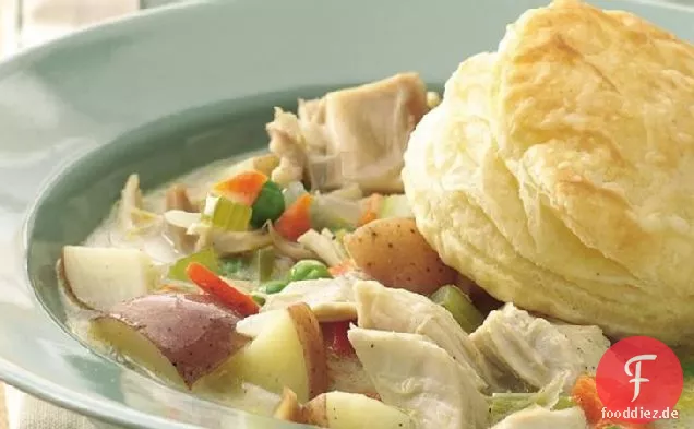 Huhn-Gemüse-Topf-Kuchen-Suppe