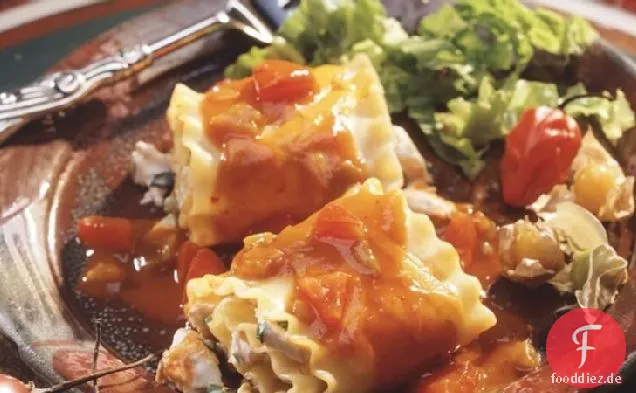 Huhn Enchilada Lasagne Bündel