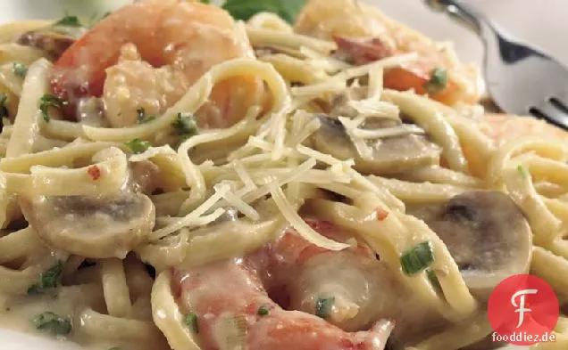 Cremige Meeresfrüchte-Pasta