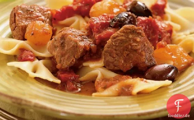 Slow-Cooker pikante italienische Rindfleisch-Tipps