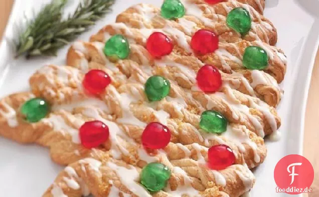 Weihnachtsbaum-Kaffee-Kuchen