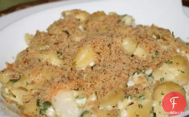 Garlicky Garnelen und Pasta