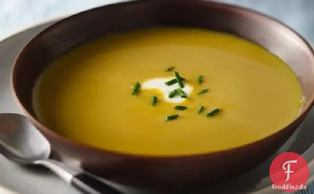 Slow-Cooker-Ahorn-Butternut-Kürbis-Suppe