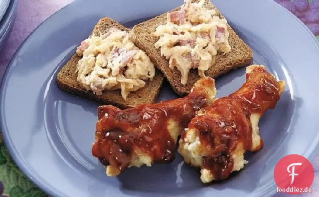 Würzige asiatische gegrillte Hähnchenflügel