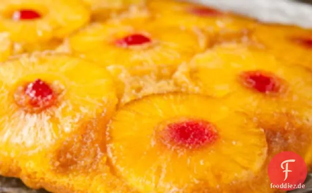 Ananas-Upside-Down-Rum-Kuchen