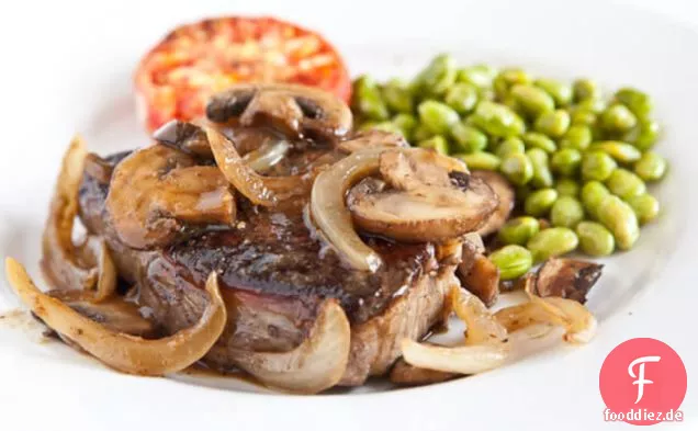 Porterhouse Steak Rezept mit Whisky Pilzsauce