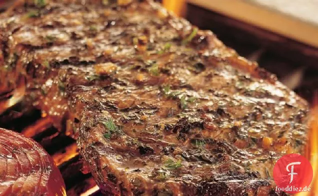 Gegrillte Kräuter-verkrustete Top-Lendensteaks
