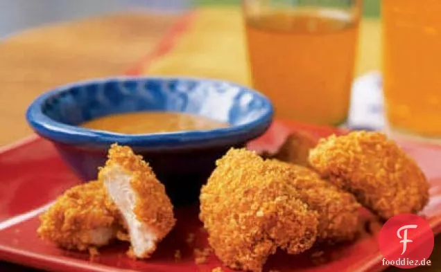 Chicken Nuggets mit Senf-DIP-Sauce