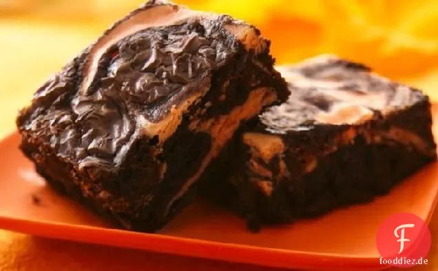 Traditioneller Schrei! Cheese Swirl Brownies