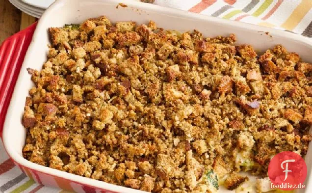 Truthahn und Füllung backen