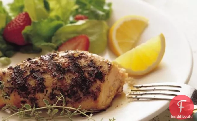 Gegrillte Zitrone Thymian Hähnchenbrust