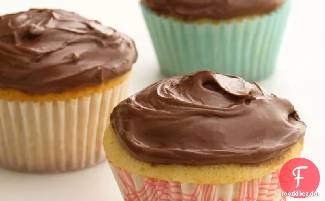 Dünne Schokolade Gefrostet Cupcakes
