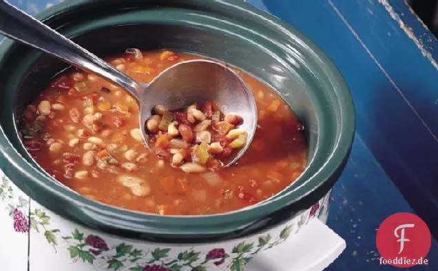 Slow-Cooker Einfache Multi-Bohnen-Suppe