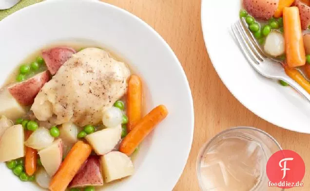 Slow-Cooker Huhn Topf Braten Abendessen